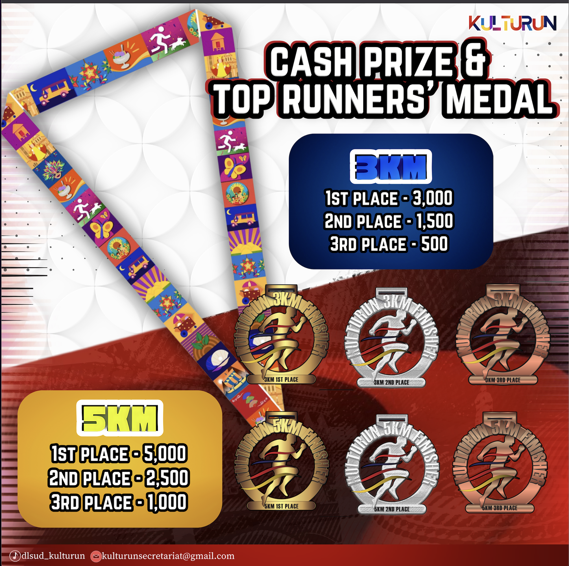 Cash Prize & Top Runners' Medal